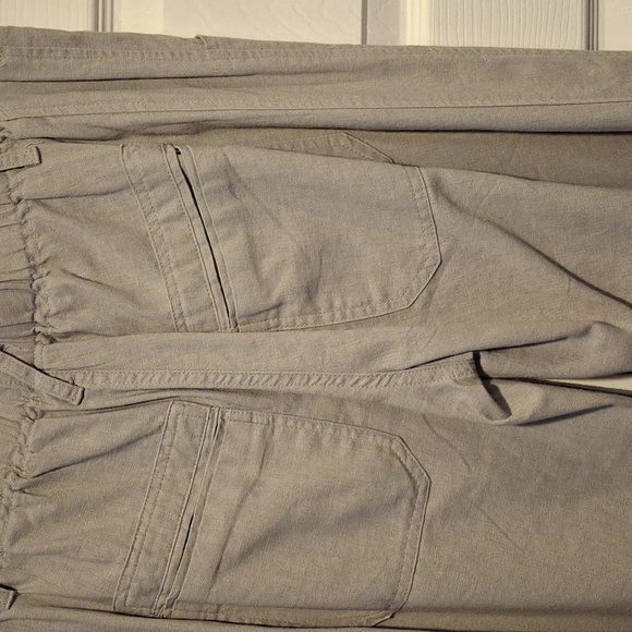 Just living Light Gray Linen Pants - Picture 4 of 9